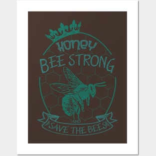 Honey bee design Posters and Art